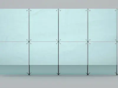 Spider Glass Object Cloner 3D model