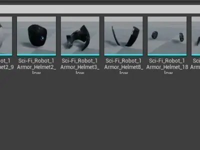 Sci- fi Robot Character Model Low-poly 3D model