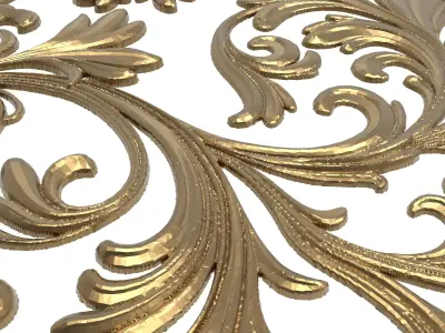 decorative pattern ready for 3D printing 3D model 25