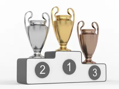 Cups Trophy 3D model 29