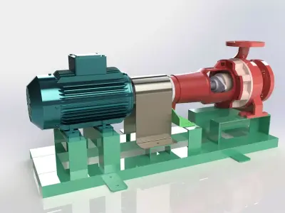 pump motor 3D print model