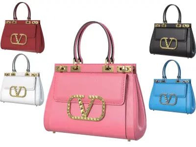 Valentino Garavani Rockstud Alcove Bag Low-poly 3D model