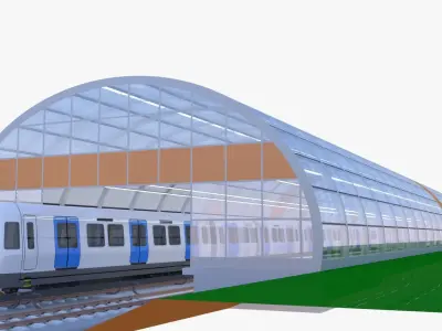 Stockholm metro station II 3D model