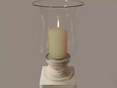 Candle holder for decoration 3D model