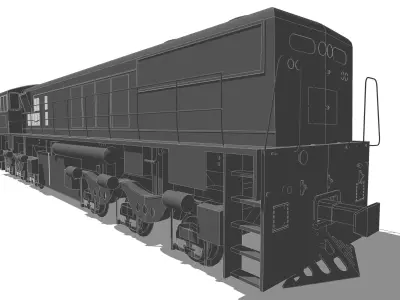 Locomotive QR National Class 2390 3D model