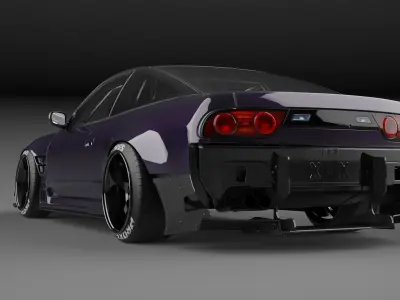 Nissan 180SX RB Drift 3D model