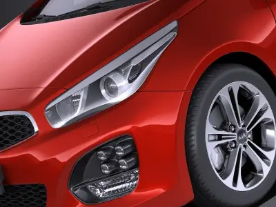 Kia Pro Ceed GT-line 2017 VRAY 3D model