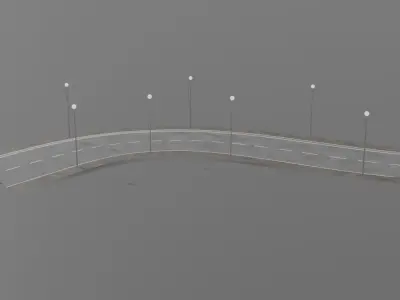 City Main Road 3D model