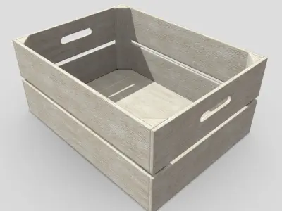 CC0 - Crate 4 wooden Free low-poly 3D model