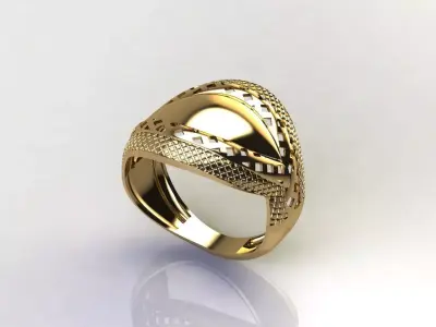 Fancy Womens Rings Plain Rings Ready STL 3DM Models Rings 3D print model 16