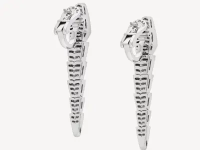 SERPENTI VIPER EARRINGS Serpenti Viper earrings 3D print model