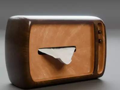 Stylized Tissue Box 3D model