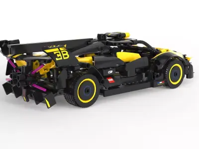 LEGO Technic Bugatti Bolide  Low-poly 3D model