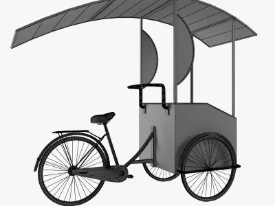 Cargo Bike for  Ice Cream  3D model
