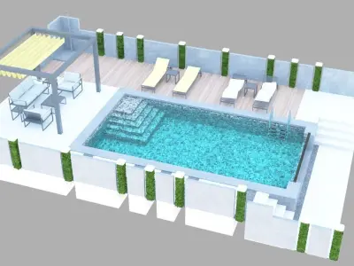 Swimming Pool 2 3D model