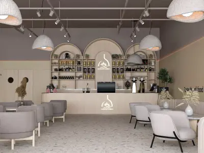 Restaurant and Cafe modern 3D model