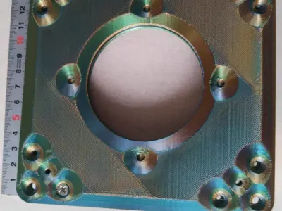 D70T8B4TY2 Motorized Manually open close shutter CNC machining  3D print model