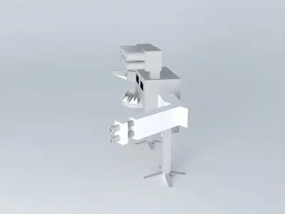walker robot with eyes Free 3D model
