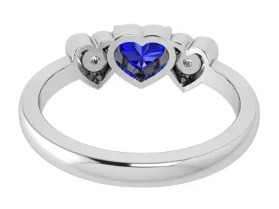 Heart Cut Ring 3429 3D print model