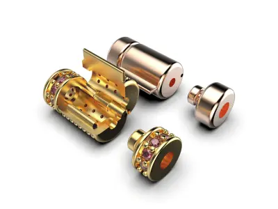 Round clasp for bracelet 3D print model