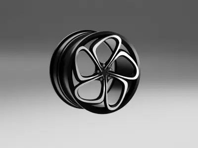 High Poly Car Rims Concept  3D model