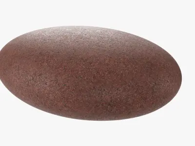 Sea pebble smooth  Free 3D model