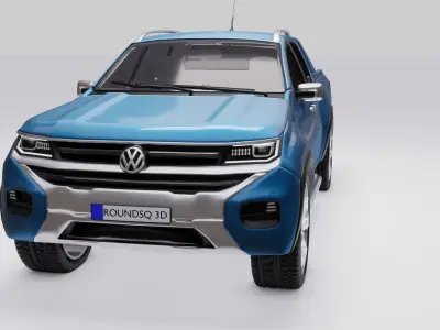 Volkswagen Amarok v6 2023 Low-poly 3D model