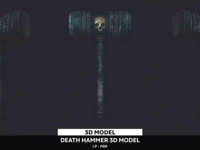 Death Hammer Low-poly 3D model