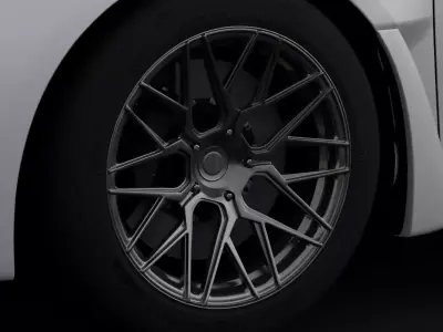 Rohana RFX10 Aftermarket Wheel Low-poly 3D model