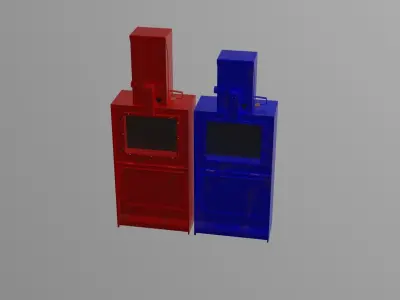 Newspaper box Free 3D model
