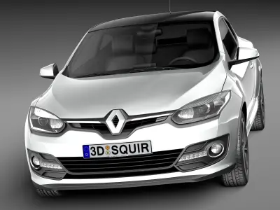 Renault Megane 3-door 2014 3D model