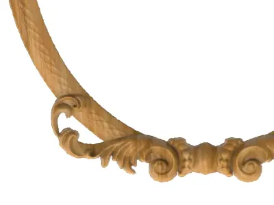 Carved picture frame STL 3D model
