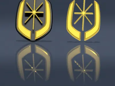 Toyota MK2 Badge 3D print model