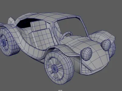 QMBuggy01 car Low-poly 3D model
