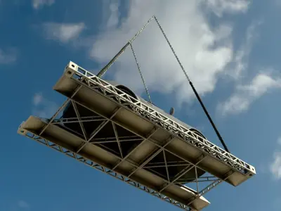 Air Vehicle Transport rack 3D model