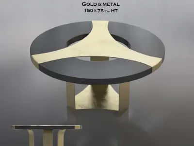 Halley dining table 3D model