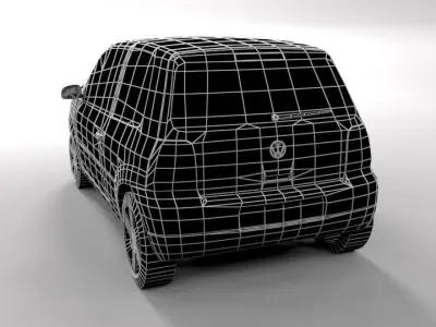 VW VOLKSWAGEN LUPO LOWPOLY Low-poly 3D model