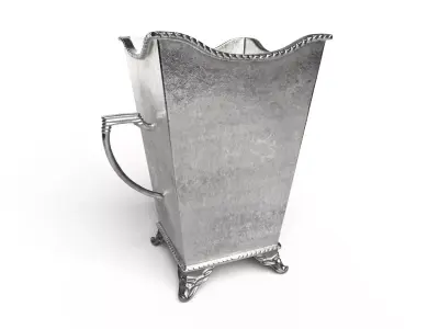 Vase 3D Model silver pitcher 3D model