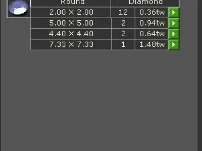 Ring With Diamond Around It 3D model