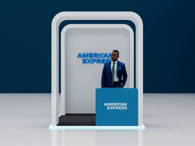 booth 2x2 3D model