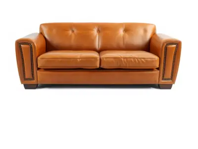Vintage Leather Sofa model pack Low-poly 3D model