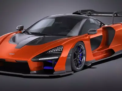 LowPoly McLaren Senna 2019 Low-poly 3D model