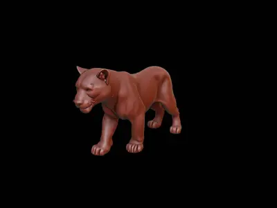 Jaguar Animal Sculpture 3D print model purchase