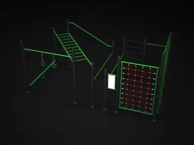 Teenagers Outdoors Toys 3D model