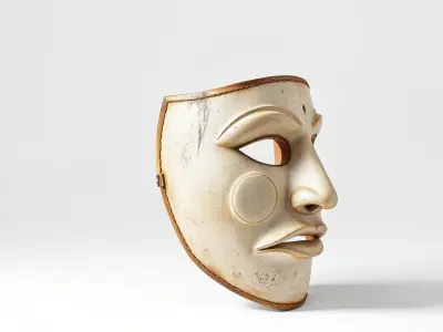 Ceremonial Mask Ancient Ritual model pack Low-poly 3D model