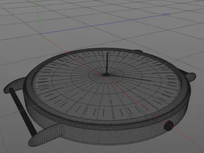 Watch 3D Model similar DW Daniel Wellington  Low-poly 3D model