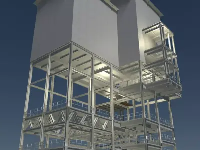 Industrial building 23zz36 3D model