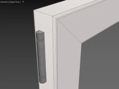 Double-glazed window 3D model