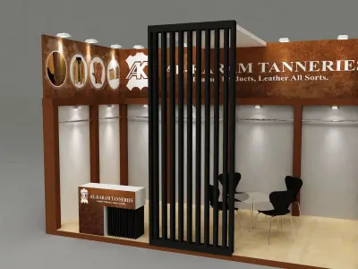 Exhibition stall design  300x600 cm 3D model