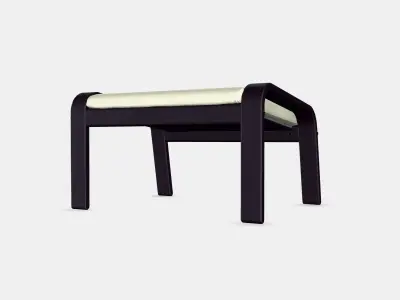 POANG Footstool 4 Low-poly 3D model